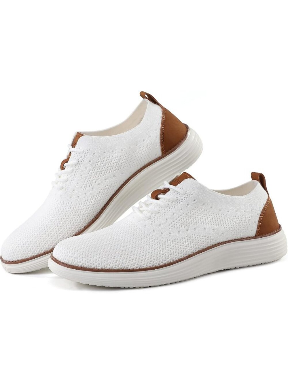 VILOCY Men's White Ethylene Vinyl Acetate Casual Breathable Comfortable Sneakers - Picture 6 of 6